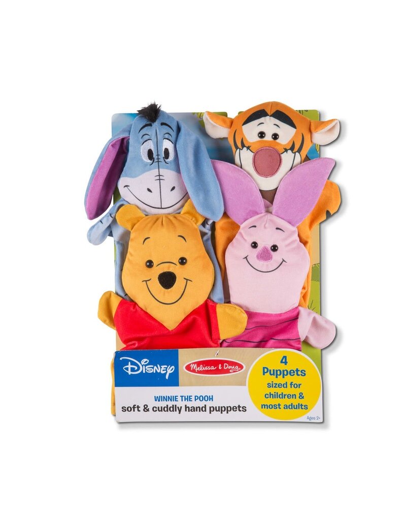MELISSA & DOUG MD51311 WINNIE THE POOH SOFT AND CUDDLY HAND PUPPETS