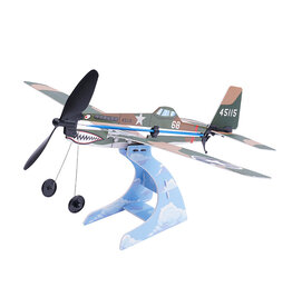 PLAY STEM PYSXP04202D RUBBER BAND AIRPLANE SCIENCE - P-40 WARHAWK