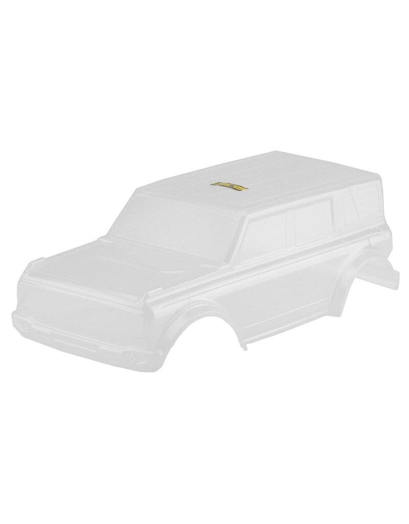 JCONCEPTS JCO0437  2021 FORD BRONCO 4 DOOR ROCK CRAWLER PRE-TRIMMED BODY (CLEAR) (12.3")