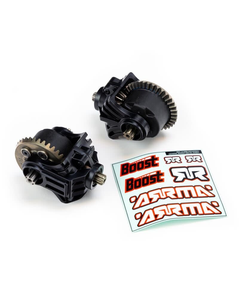 ARRMA ARA210007 FRONT & REAR METAL DIFF BOOST BOX