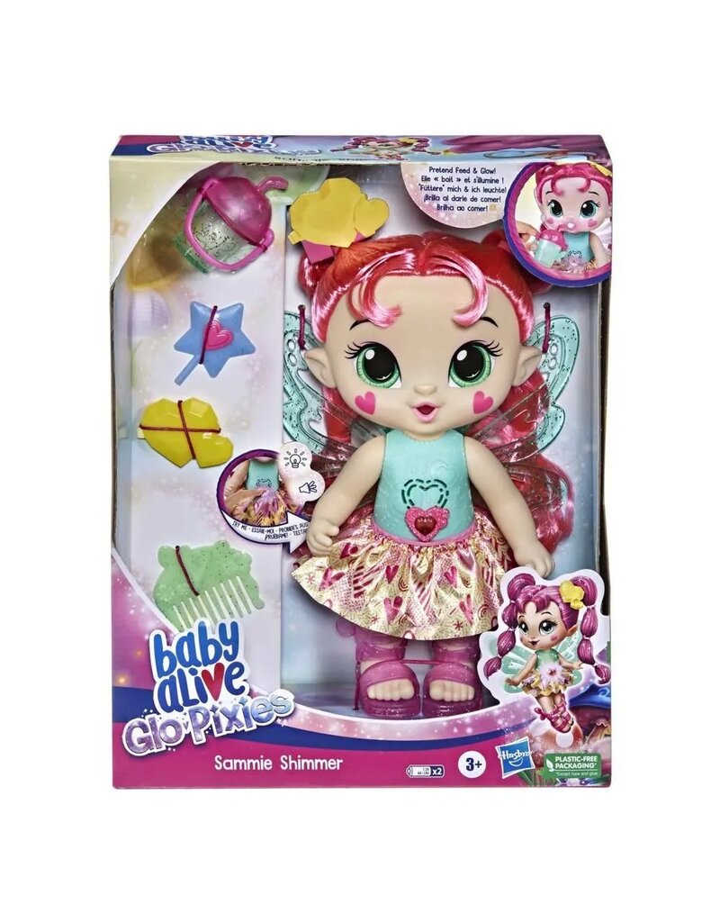 HASBRO HAS F2595 BABY ALIVE GLO PIXIES: SAMMIE SHIMMER