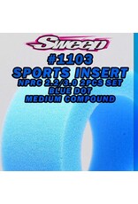 SWEEP RACING SRC1103 NPRC MAX FITS REAR OPEN CELLS SPORTS MEDIUM BLUE DOTS INSERTS 2PC