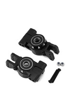 HOT RACING HRASLG22M01 ALUMINUM REAR AXLE CARRIERS W/ HD BEARINGS FOR TRAXXAS SLEDGE (2)