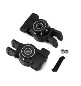HOT RACING HRASLG22M01 ALUMINUM REAR AXLE CARRIERS W/ HD BEARINGS FOR TRAXXAS SLEDGE (2)