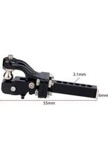 POWER HOBBY PHB5527BLACK RESCUE TOW TRAILER HOOK HITCH, 1/10 CRAWLER