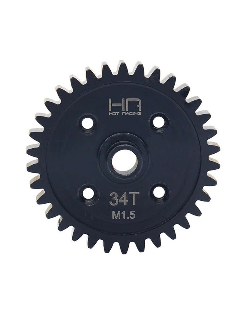 HOT RACING HRASSLG34M15 MOD 1.5 34T STEEL SPUR GEAR FOR TRAXXAS SLEDGE