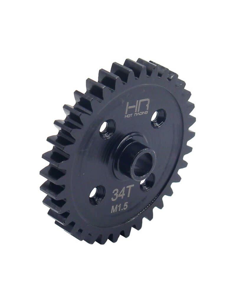 HOT RACING HRASSLG34M15 MOD 1.5 34T STEEL SPUR GEAR FOR TRAXXAS SLEDGE