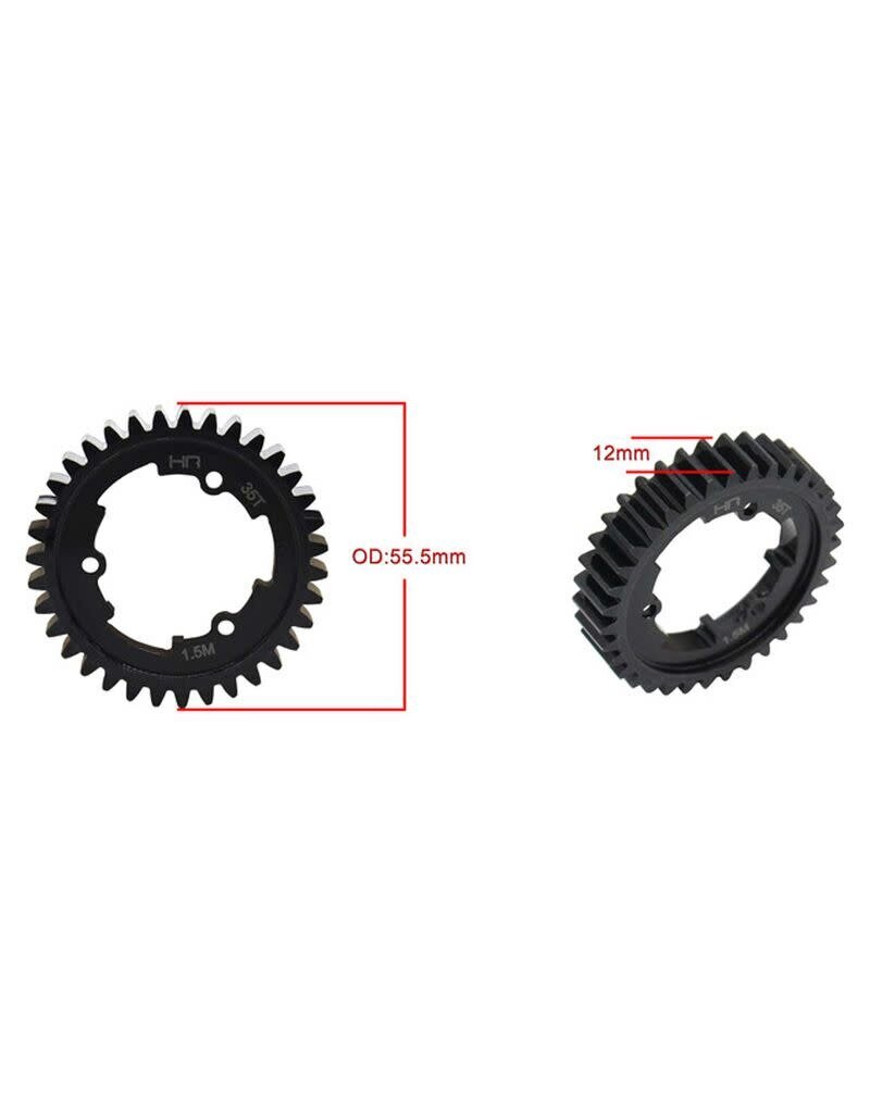 HOT RACING HRASXMX35M15 MOD 1.5 35T STEEL SPUR GEAR FOR TRAXXAS X-MAXX, XRT, XO-1