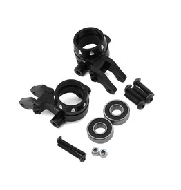 HOT RACING HRASLG21M01 ALUMINUM GRAPHITE STEERING BLOCKS HD BEARINGS FOR TRAXXAS SLEDGE