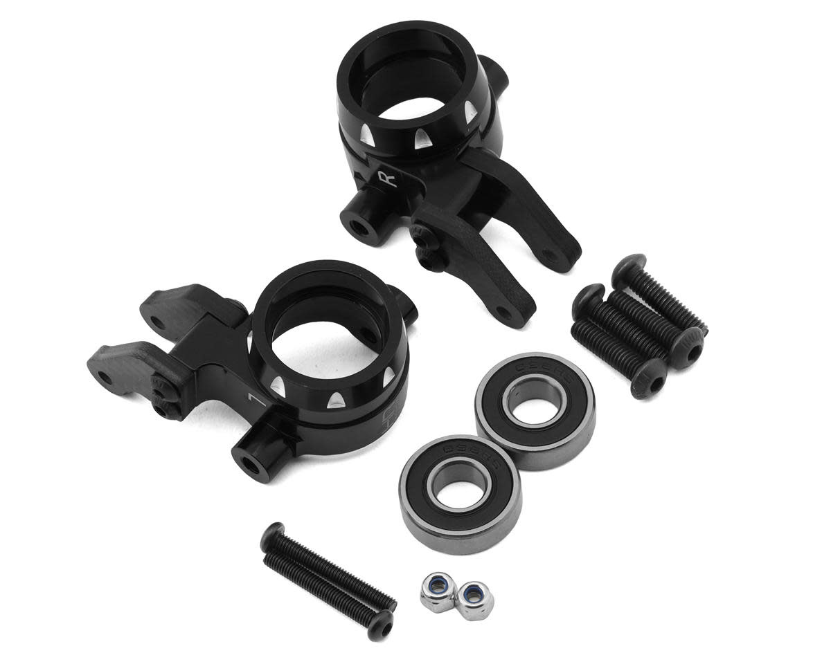 HRASLG21M01 ALUMINUM GRAPHITE STEERING BLOCKS HD BEARINGS FOR TRAXXAS SLEDGE
