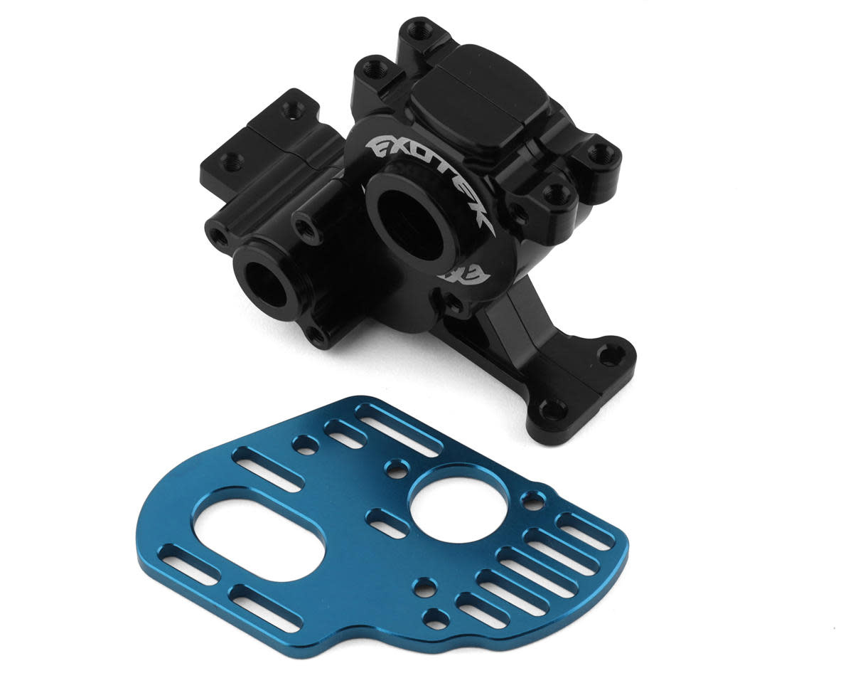 EXO2123 DR10M ALUMINUM 3 GEAR GEARBOX W/MOTOR PLATE