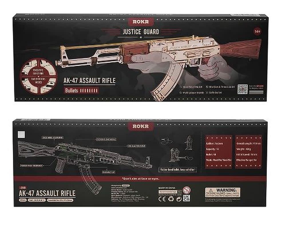 ROELQ901 AK-47 ASSUALT RIFLE RUBBER BAND GUN - My Tobbies - Toys
