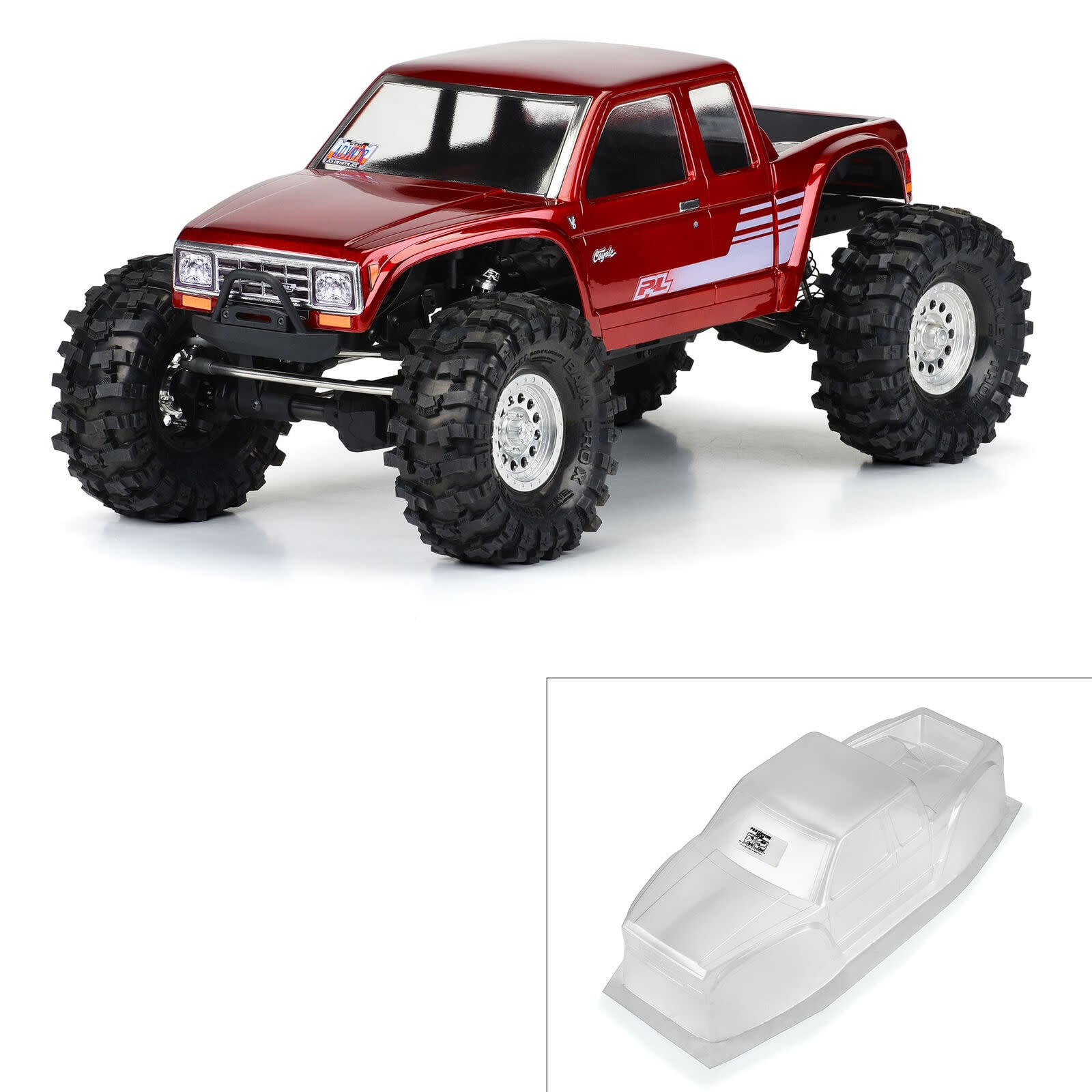 PRO361700 COYOTE HIGH PERFORMANCE BODYVFOR 12.3 WHEELBASE SCALE CRAWLERS: CLEAR