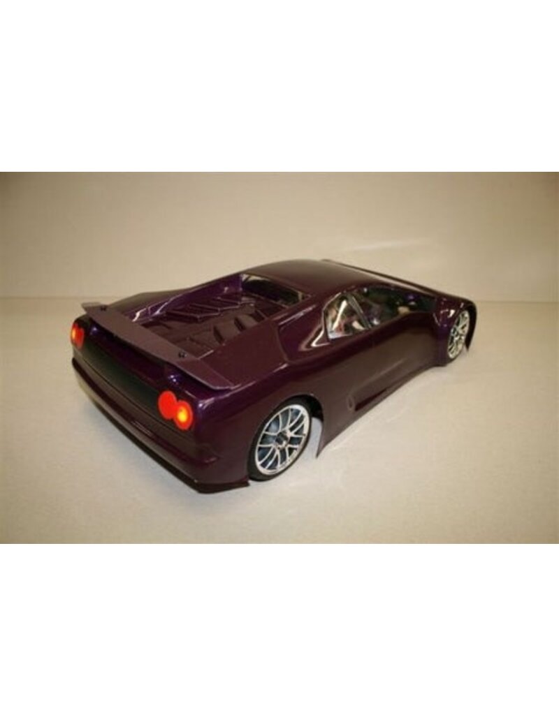 DELTA PLASTIK USA DP0056/1 DIABLO 1/10 SCALE SPEED RUN BODY: CLEAR