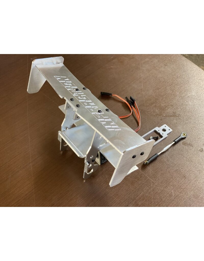 STUPID RC STP1138 ACTIVE REAR WING SPOILER FOR INBFRACTION SILVER