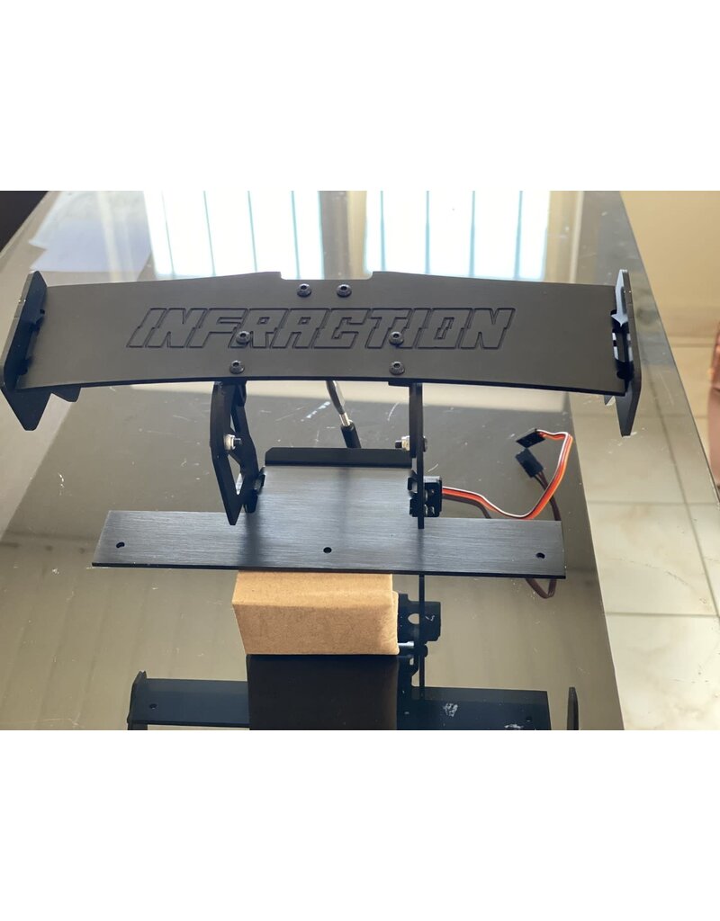 STUPID RC STP1138BK INFRACTION ACTIVE REAR WING BLACK
