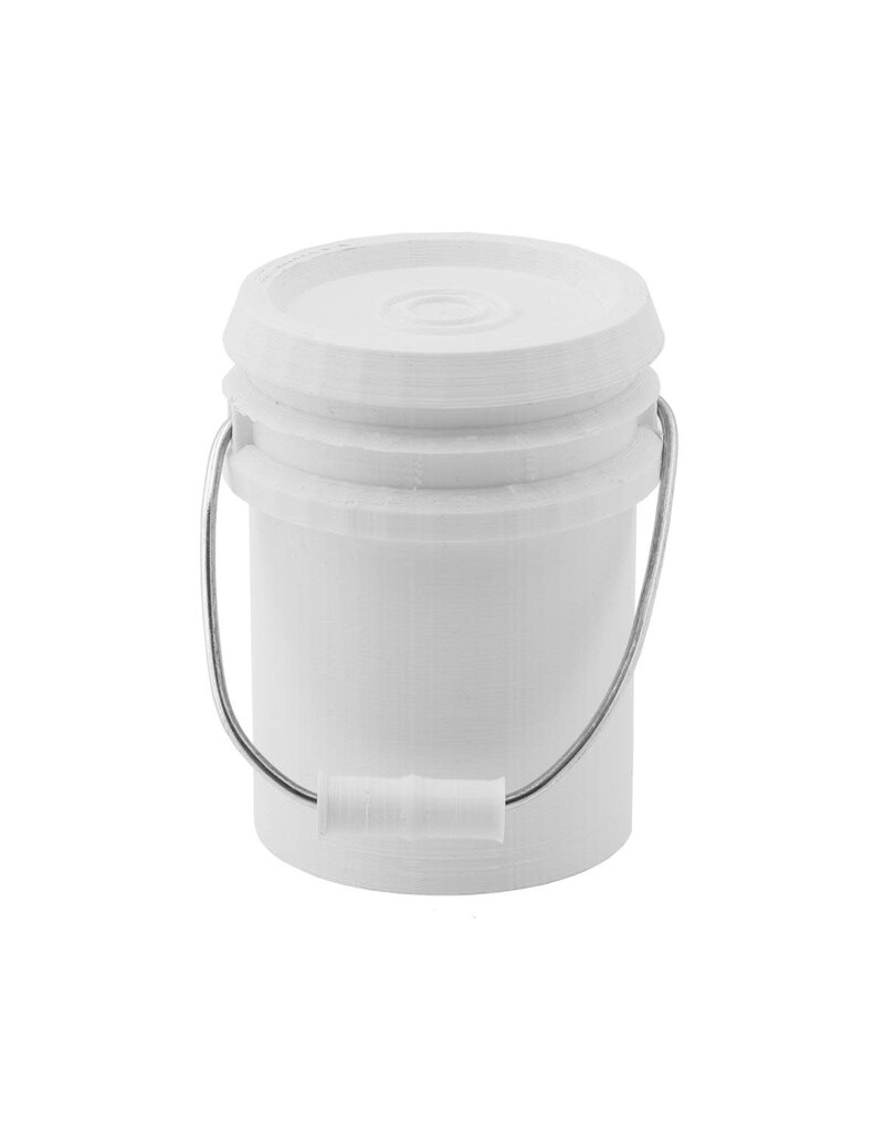 EXCLUSIVE RC ERC-6-1056  1/6 SCALE MINIATURE 5 GALLON BUCKET (WHITE) (SCX6)
