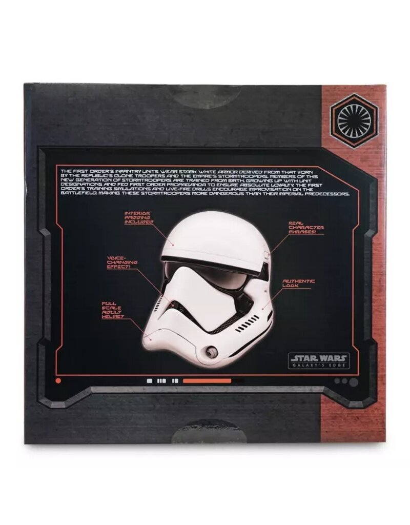 DISNEY (SPECIAL) DISNEY FIRST ORDER STORMTROOPER VOICE-CHANGING HELMET