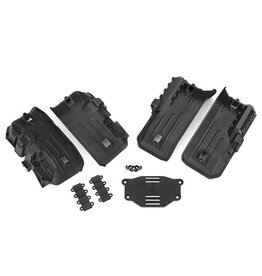 TRAXXAS TRA8072 FENDERS, INNER, FRONT & REAR (2 EACH)/ ROCK LIGHT COVERS (8)/ BATTERY PLATE/ 3X8 FLATHEAD SCREWS (4)