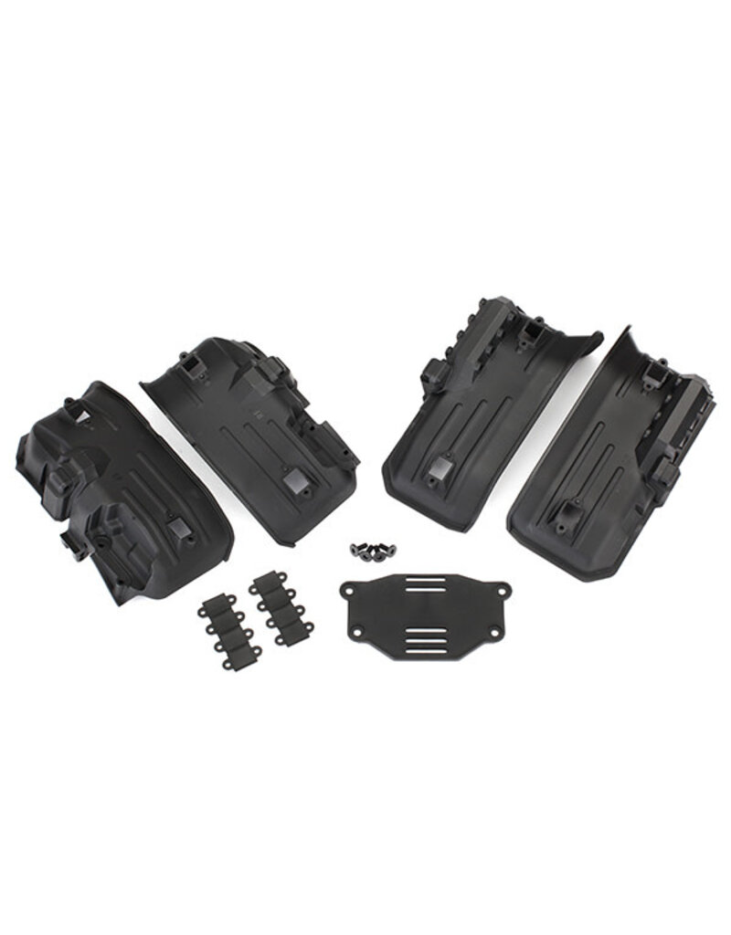 TRAXXAS TRA8072 FENDERS, INNER, FRONT & REAR (2 EACH)/ ROCK LIGHT COVERS (8)/ BATTERY PLATE/ 3X8 FLATHEAD SCREWS (4)