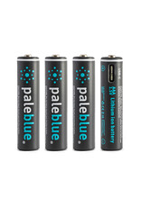 PALE BLUE PBLPBAAAC PALE BLUE LITHIUM ION RECHARGEABLE AAA BATTERIES 4PK