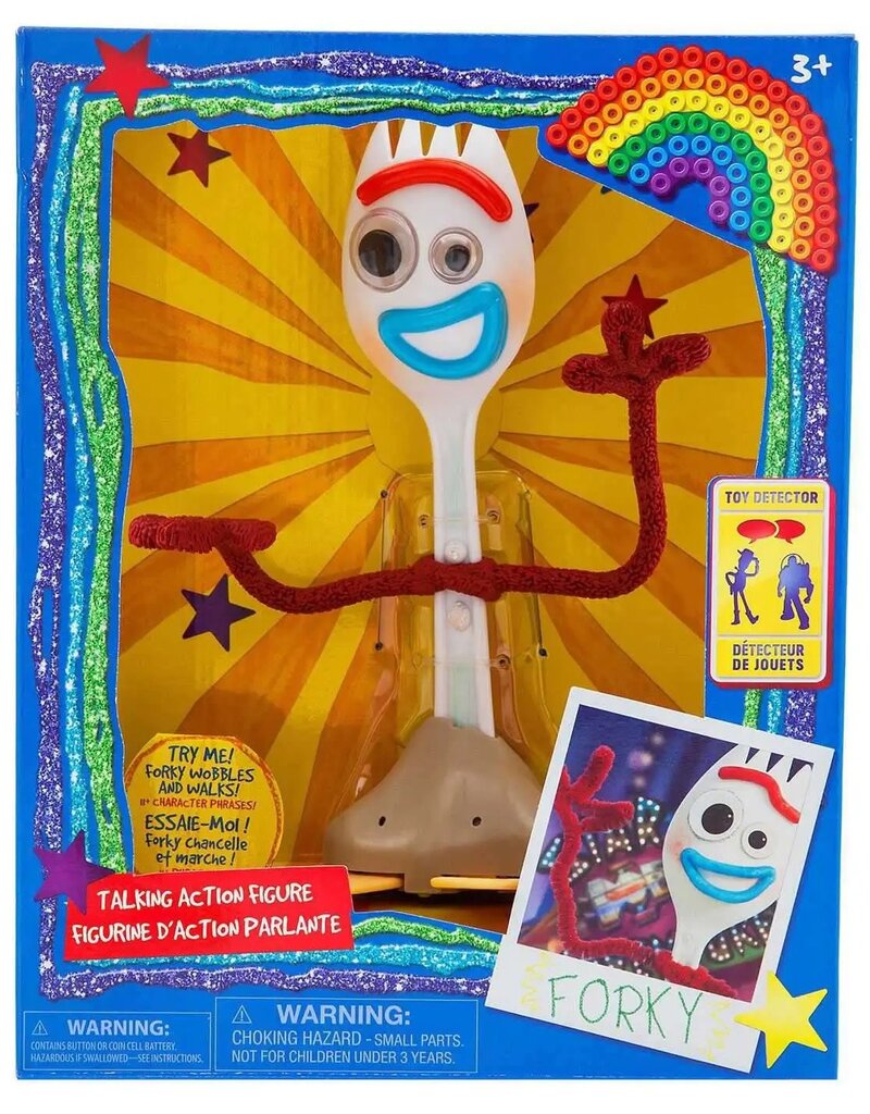 TOY STORY DSNY 7.25" FORKY INTERACTIVE TALKING ACTION FIGURE