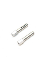 STRC SPTST1914S ALUMINUM FRONT BODY POSTS FOR TRAXXAS SLASH, RUSTER 2WD: SILVER (2)