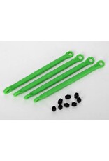 TRAXXAS TRA7138G TOE LINK, FRONT & REAR (MOLDED COMPOSITE) (GREEN) (4)/ HOLLOW BALLS (8)