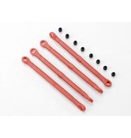 TRAXXAS TRA7138 TOE LINK, FRONT & REAR (MOLDED COMPOSITE) (RED) (4)/ HOLLOW BALLS (8)