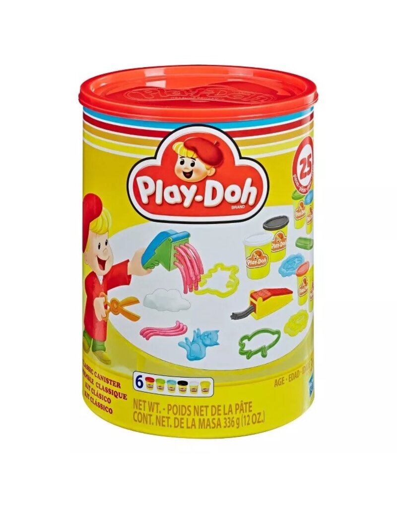PLAY-DOH HAS E6242 PLAY-DOH CLASSIC CANISTER RETRO SET W/ 6 NON-TOXIC COLORS