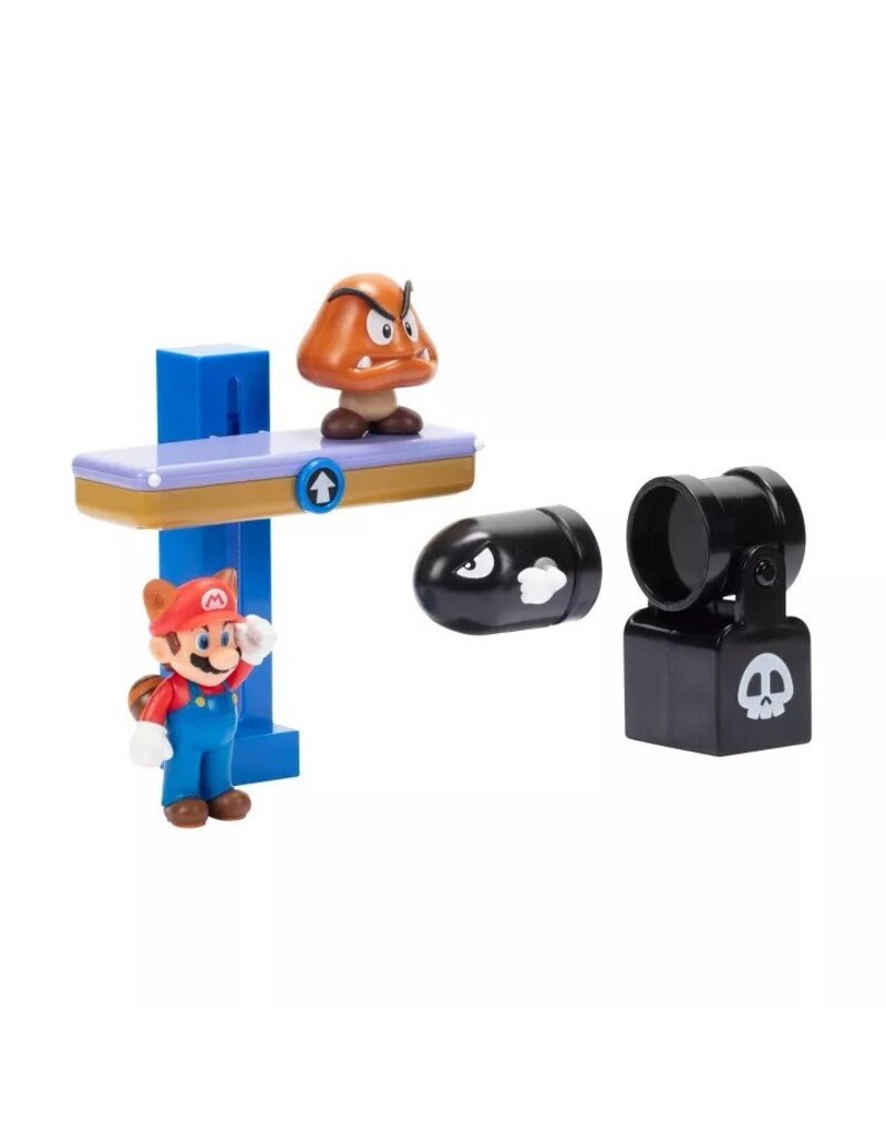 JAKKS PACIFIC 41180 SUPER MARIO SWITCHBACK HILL 2.5" DIORAMA SET