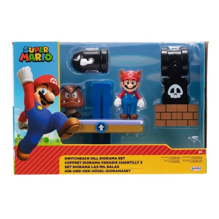 41180 SUPER MARIO SWITCHBACK HILL 2.5" DIORAMA SET