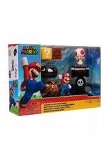 JAKKS PACIFIC 64510 SUPER MARIO ACORN PLAINS  2.5" DIORAMA SET