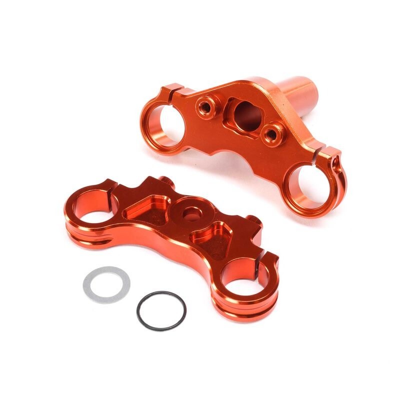 LOS364004 ALUMINUM TRIPLE CLAMP SET ORANGE