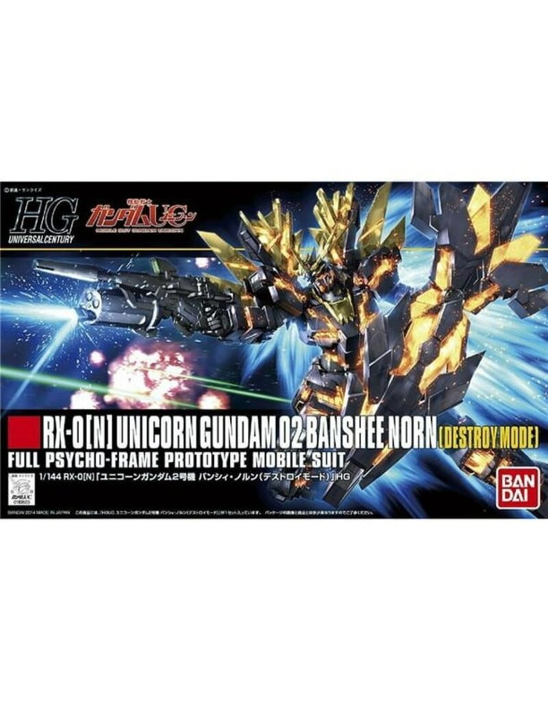 BANDAI BAS2246116 #175 UNICORN GUNDAM 02 BANSHEE NORN (DESTROY MODE) "GUNDAM UC"