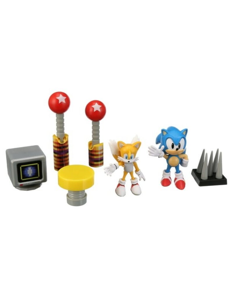 NEW Sonic The Hedgehog Green Hill Zone Playset with 2.5'' SONIC Action  Figure