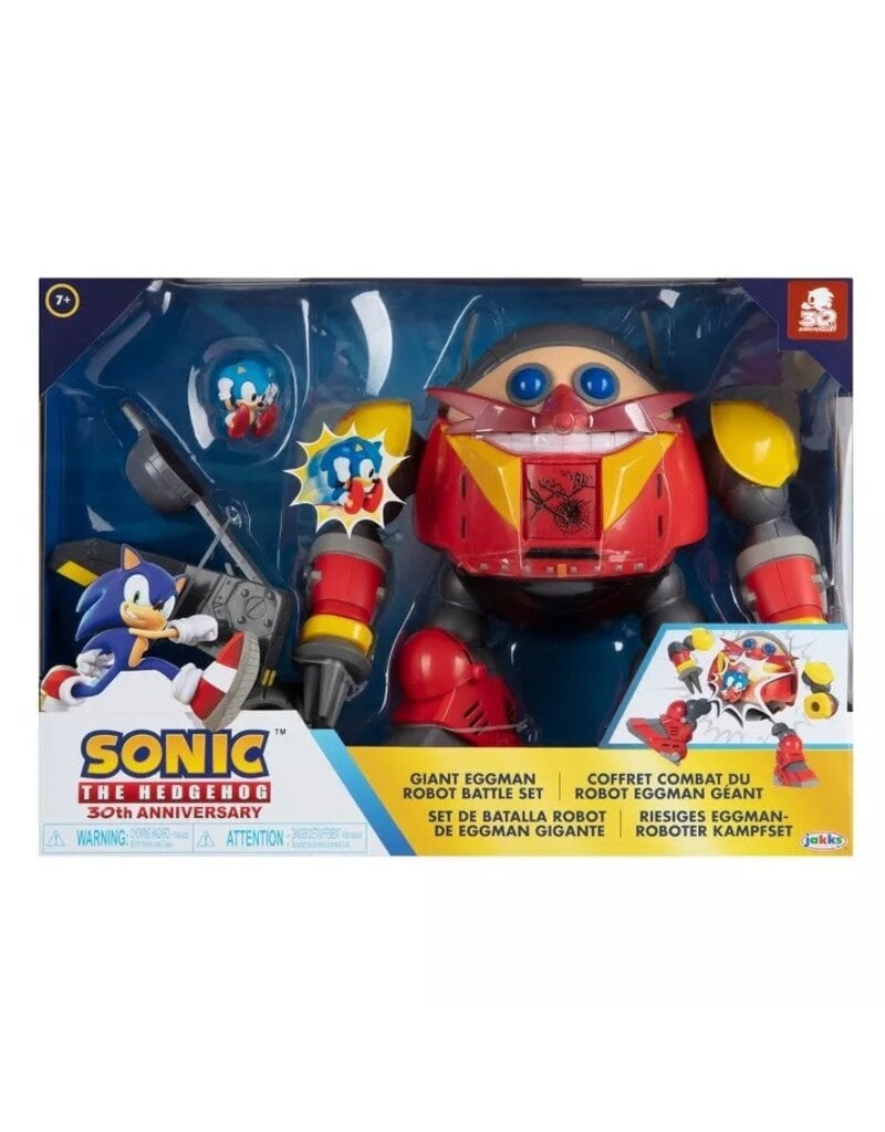 JAKKS PACIFIC 40926 SONIC THE HEDGEHOG GIANT EGGMAN ROBOT BATTLE SET