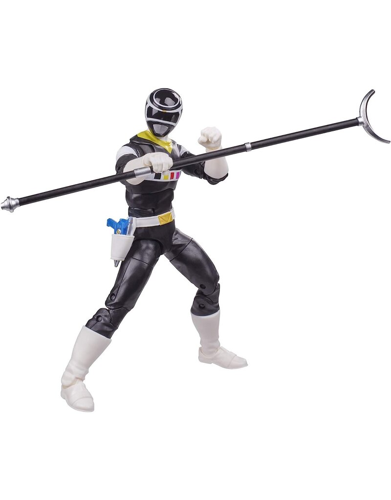 HASBRO HAS E8963/E5906 POWER RANGERS LIGHTNING IN SPACE BLACK RANGER 6” FIGURE TOY WITH ACCESSORIES