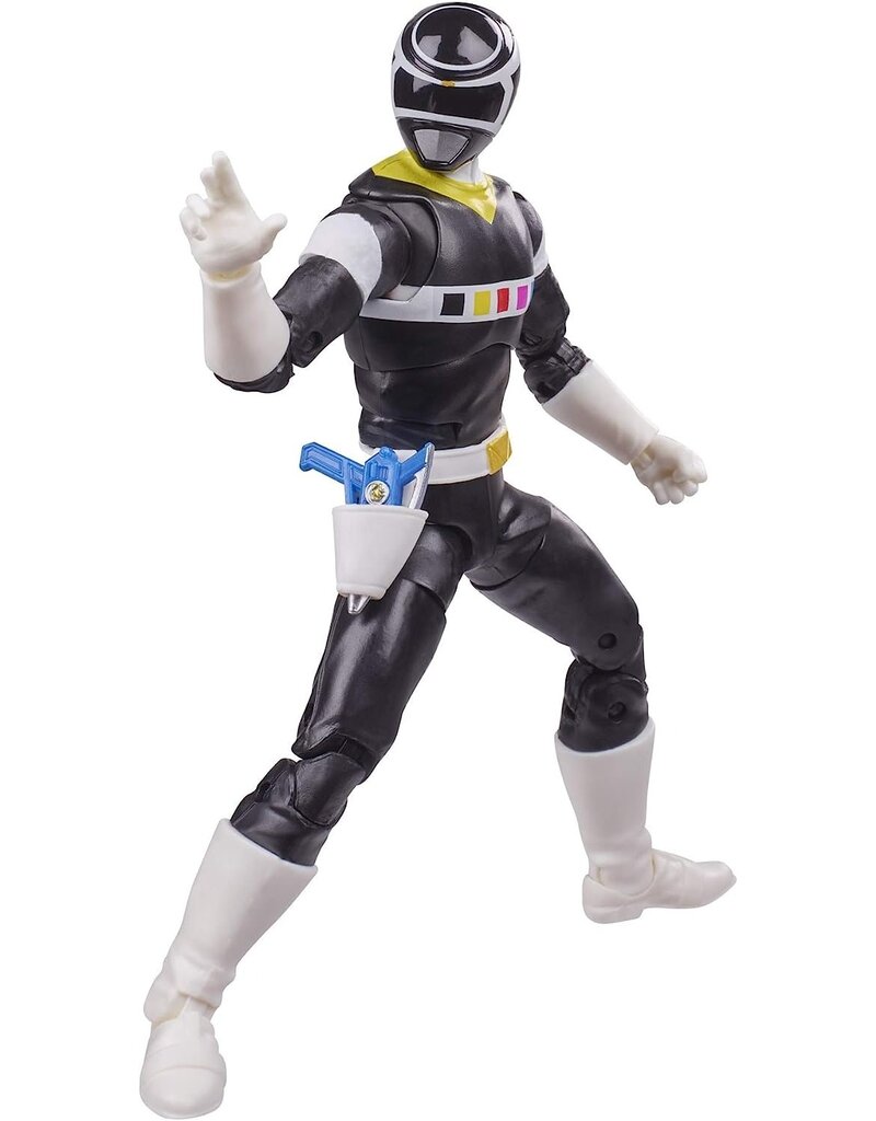 HASBRO HAS E8963/E5906 POWER RANGERS LIGHTNING IN SPACE BLACK RANGER 6” FIGURE TOY WITH ACCESSORIES