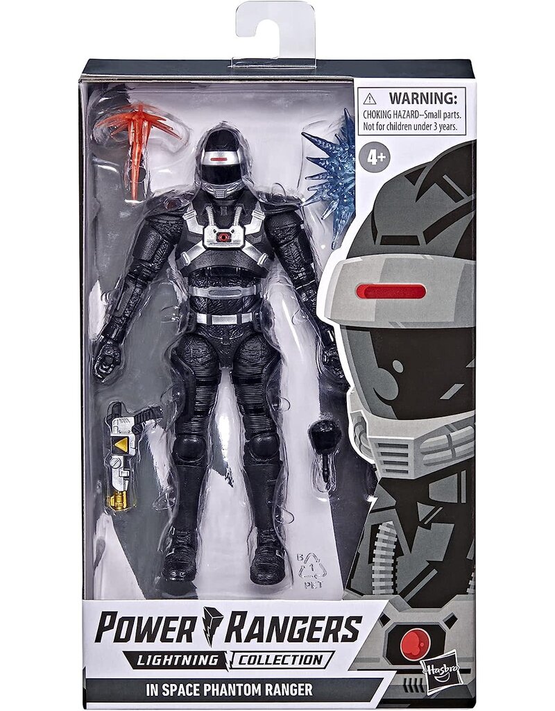 HASBRO HAS F2058/E5906 POWER RANGERS LIGHTNING IN SPACE PHANTOM RANGER 6” FIGURE TOY WITH ACCESSORIES