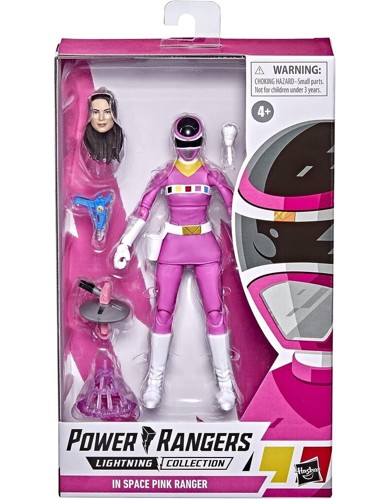 HASBRO HAS F3157/E5906 POWER RANGERS LIGHTNING IN SPACE PINK RANGER 6” FIGURE TOY WITH ACCESSORIES