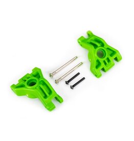 TRAXXAS TRA9050G CARRIERS, STUB AXLE, REAR, EXTREME HEAVY DUTY, GREEN (LEFT & RIGHT)/ 3X41MM HINGE PINS (2)/ 3X20MM BCS (2) (FOR USE WITH #9080 UPGRADE KIT)