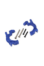 TRAXXAS TRA9032X CASTER BLOCKS (C-HUBS), EXTREME HEAVY DUTY, BLUE (LEFT & RIGHT)/ 3X32MM HINGE PINS (2)/ 3X20MM BCS (2) (FOR USE WITH #9080 UPGRADE KIT)