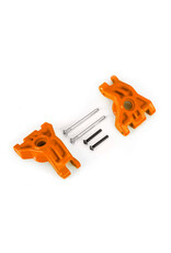 TRAXXAS TRA9050T  CARRIERS, STUB AXLE, REAR, EXTREME HEAVY DUTY, ORANGE (LEFT & RIGHT)/ 3X41MM HINGE PINS (2)/ 3X20MM BCS (2) (FOR USE WITH #9080 UPGRADE KIT)