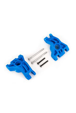 TRAXXAS TRA9050X CARRIERS, STUB AXLE, REAR, EXTREME HEAVY DUTY, BLUE (LEFT & RIGHT)/ 3X41MM HINGE PINS (2)/ 3X20MM BCS (2) (FOR USE WITH #9080 UPGRADE KIT)