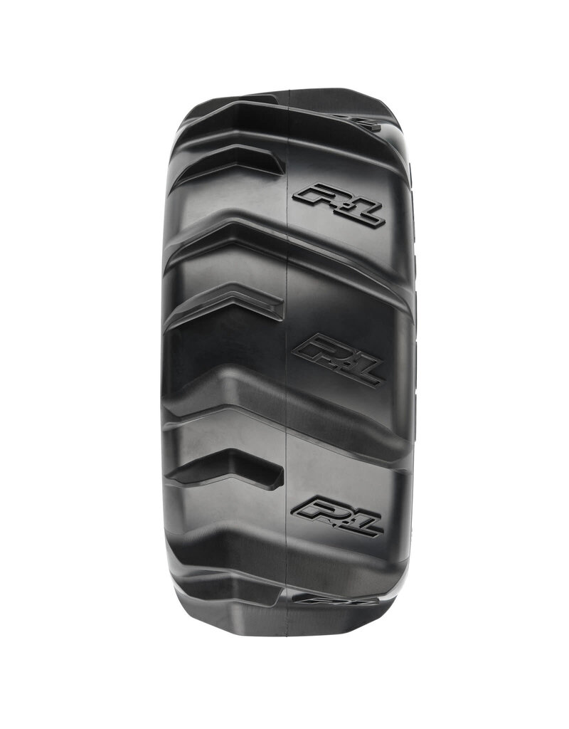 PROLINE RACING PRO1020211 1/6 DUMONT SAND/SNOW F/R 5.7” TIRES MTD 24MM BLACK RAID 8X48 HEX (2)