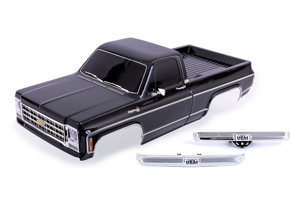 9212X - '79 K10 Truck Body, Complete - Black
