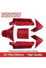 VITAVON VTNDBXL167 CARBON FIBER BODY SET FOR DBXL-E 2.0 RED