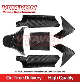 VITAVON VTNDBXL166 CARBON FIBER BODY SET FOR DBXL-E 2.0 BLACK