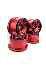 VITAVON VTNK8S0090 ALUMINUM WHEELS 24MM HEX RED SET OF 4